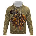 thumbnail image 1 of Sudadera con capucha y cremallera 3D con estampado de escarabajo de metal para hombre y mujer, ropa de abrigo de alta calidad, para otoño, 1 of 6