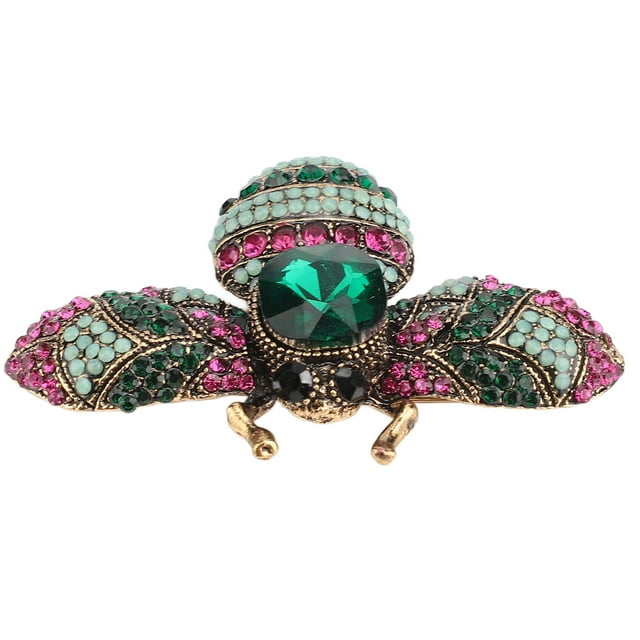 Broches et Épingles Broche Rétro en Forme d'Abeille Broche Animal Mode Coquillage Perle Broche Épingle Cadeaux à la Mode Broches pour Dames Épingle Alliage Attrayante Décorative Strass Épingle Ornement