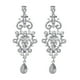 thumbnail image 1 of 1 par de aretes de estilo barroco Rhinestone oreja colgantes delicados joyerías, 1 of 6