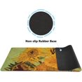 thumbnail image 2 of Sunflower Print Van Gogh Large Gaming Mouse Pad Big Mousepad Mice Keyboard Mat with Non-Slip Rubber Base for Computer Laptop Home & Office, 31.5 X 11.8 inch, 2 of 6