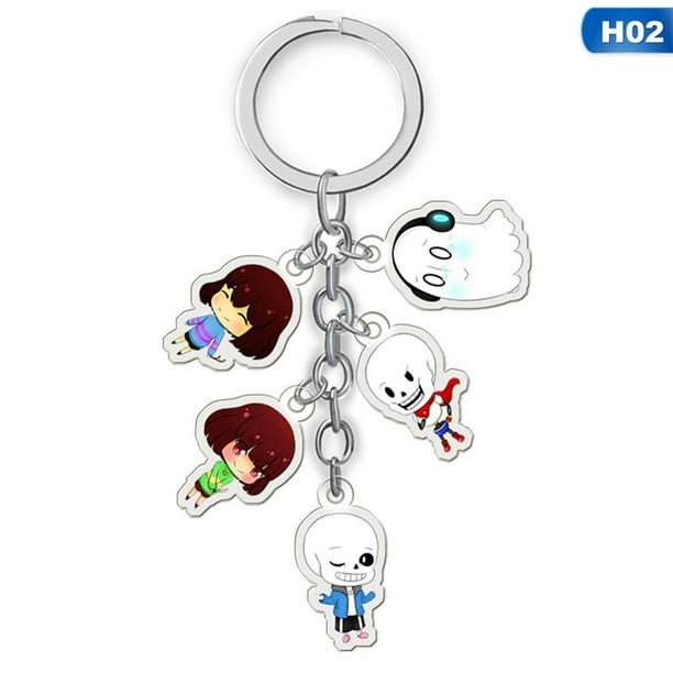 Akoada Akoada Undertale Anime Acrylic Keychain Cute Double Sided Transparent 5 Doll Key Ring Anime Fans Gift Walmart Com Walmart Com