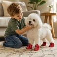 thumbnail image 4 of CSStudio 4Pcs Breathable Mesh Dog Sandals, Adjustable Soft Sole Puppy Shoes, Anti- Paw Protectors for Small Dogs for Hot Pavement Summer Walking, 4 of 5