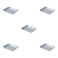 thumbnail image 1 of kurtrusly Plateau en Acier Inoxydable Gain de Place et pour le Stockage des Aliments et la Cuisson Plateau de Rangement pour Aliments Plateau de Cuisson 430square Moyen 5Ensemble, 1 of 6