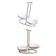 thumbnail image 1 of Sopa blanca Soporte de para doble Utensilio vertical Estante de material acero inoxidable Organización de mostrador de de cocina c, 1 of 8