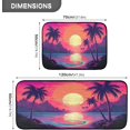 thumbnail image 3 of Coolnut Beach Sunset 2 Pieces Kitchen Rugs and Mats Sets,Non Slip Absorbent Floor Mat for Kitchen, Floor Home, Office, Sink, Laundry Home Decor, 3 of 7