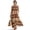 Aztec Geometric, variant on Oriental Flower Crane Print Womens Summer Tank Dress Linen-Look Long Maxi Dress with Pockets Anti-Wrinkle Casual Beach Dress Breathable Vacation Outfit, 4XL