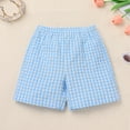thumbnail image 6 of IDOPIP Toddler Boys Back to School Clothes Set Funny Pattern T Shirt Gingham Shorts Boys Summer Outfits, 6 of 7