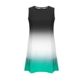 thumbnail image 4 of Xdegoge Clothes Under 5.00 Women Summer Dresses for Women 2025 Sleeveless Crew Neck Sundress Fashion Gradient Midi Dress with Pockets Casual Flowy Beach Dresses, 4 of 7