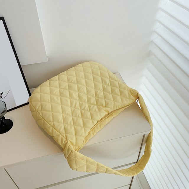 Bolso de hombro de moda Ehuebsd acolchado amarillo