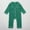 Green, variant on Baby Girl Boy Silk Pajamas Rompers Satin Silk Pjs Sleepwear onesie Long Sleeve Lapel Collar Button Down Kids Pajamas for Little Girls 0-3 Months