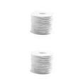 thumbnail image 1 of Maoww 0.8mm Polyester Beading String DIY Craft Knotting Cord For Bracelet Cored Elastic Rope DIY Accessories white 2Set, 1 of 6