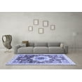 thumbnail image 3 of Ahgly Company Indoor Rectangle Abstract Blue Modern Area Rugs, 4' x 6', 3 of 4