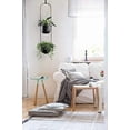 thumbnail image 4 of Modern Metal Hanging Planter for Indoor Outdoor Plants with Hook 2 Tier Boho Wall and Ceiling Flower Pots Baskets Holder Home Office Decor(Black), 4 of 6