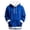 Blue, variant on KKBOTIVE Christmas Flannel Hoodie Men Women Xmas Solid Sweatshirts Unisex Long Sleeve Pullover Tops with Pocket 2025 Dark Green Size: XXXXL