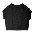 thumbnail image 3 of Womens Y2K Crochet Fishnet Long Sleeve Top Off the Shoulder Jumper Going Out Oversized Knitted Sweater Cover Up Lightweight Baggy Hollow Out Pullover Tops Knitwear, 3 of 5