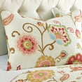 thumbnail image 3 of Levtex Home Ashbury Spring Quilt Set Floral in Ivory Coral Teal Gold Quilt, King -Reversible, 3 of 6