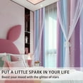 thumbnail image 2 of Cortinas XiDi con diseño de princesa unicornio para dormitorio de niñas, 2 of 8