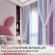 thumbnail image 2 of Cortinas XiDi con diseño de princesa unicornio para dormitorio de niñas, 2 of 8