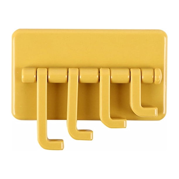Matsuzay Colgador trasero para puerta montado en la pared, colgador de toalla para ropa, gancho para oficina, Hotel, sala de estar, baño, Cocina y Comedor Amarillo