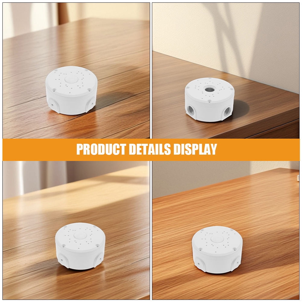 LOLIPPYY 4-Pack Universal Outdoor Junction Box White Electrical Cable Organizer for Wire