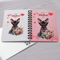 thumbnail image 4 of Happy Valentine's Day Devon Rex holding flowers Spiral Bound Journal Cat Lover Kitten Owner Gifts 5x7in Spiral Notebook - 3005, 4 of 5