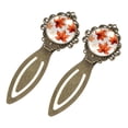 thumbnail image 2 of Maple leaf Copper-Colored Lace Bookmarks Set - Stainless Steel Book Markers for Readers and Book Lovers, 2 of 5