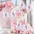 thumbnail image 4 of OZMI Pink Butterfly Balloons for Girls' Party, Wonderland Theme Wedding, Princess Party, Bridal Shower, Valentine's Day, Anniversary & Graduation Party Dance Decoration, 4 of 6