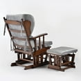 thumbnail image 3 of Comfort Deluxe Glider Chair and Ottoman Set Silver, 3 of 5