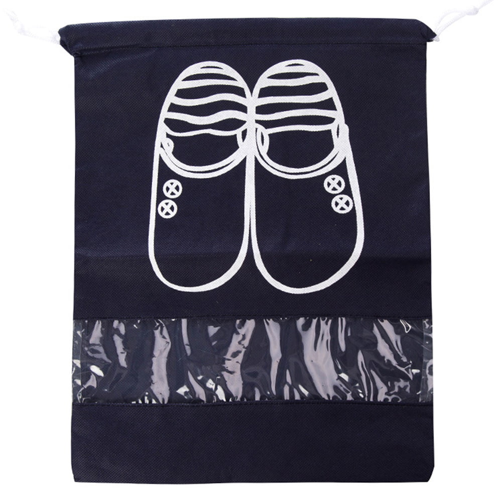 10PCS XL Superhappy 10pcs Travel Shoe Bags Dust-proof Shoe Organizer Bags with Drawstring 