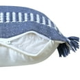thumbnail image 4 of Ox Bay Bailey 20" x 20" Navy/White Striped Indoor/Outdoor Adult Decorative Throw Pillow Cover, 4 of 13