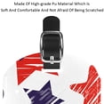 thumbnail image 4 of Square 2Pack PU Leather American Flag Stars Cruise Luggage Tag with Privacy Cover and Name ID Tag for Travel Handbags Backpacks Luggage Tags, 4 of 6