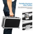 thumbnail image 4 of Milisten Aluminum Alloy Toolbox Equipment Instrument Box Carrying Case with Lock for for Storage Collection Organization, 4 of 5