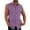 Purple, variant on Lovskoo Men's Hawaiian Linen Shirt Sleeveless Solid Color Cotton And Linen Button Up Shirt with Lapel Pocket Beach Shirt Black