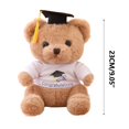 thumbnail image 3 of Graduation Bear Doll 23cm Plush Cap Gift Soft Three-Dimensional Realistic Stuffed Animal Keepsake for Senior Student Commemoration, 3 of 3
