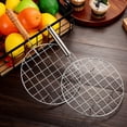 thumbnail image 5 of Stainless Steel Wire Roaster – Cheese Toast Grill Tool | Anti-Scald Round Cooking Net with Handle |Vegetable Roasters | BBQ Camping Picnic, Multi-Purpose Roti Jali Chapati Grill Pan, 5 of 5