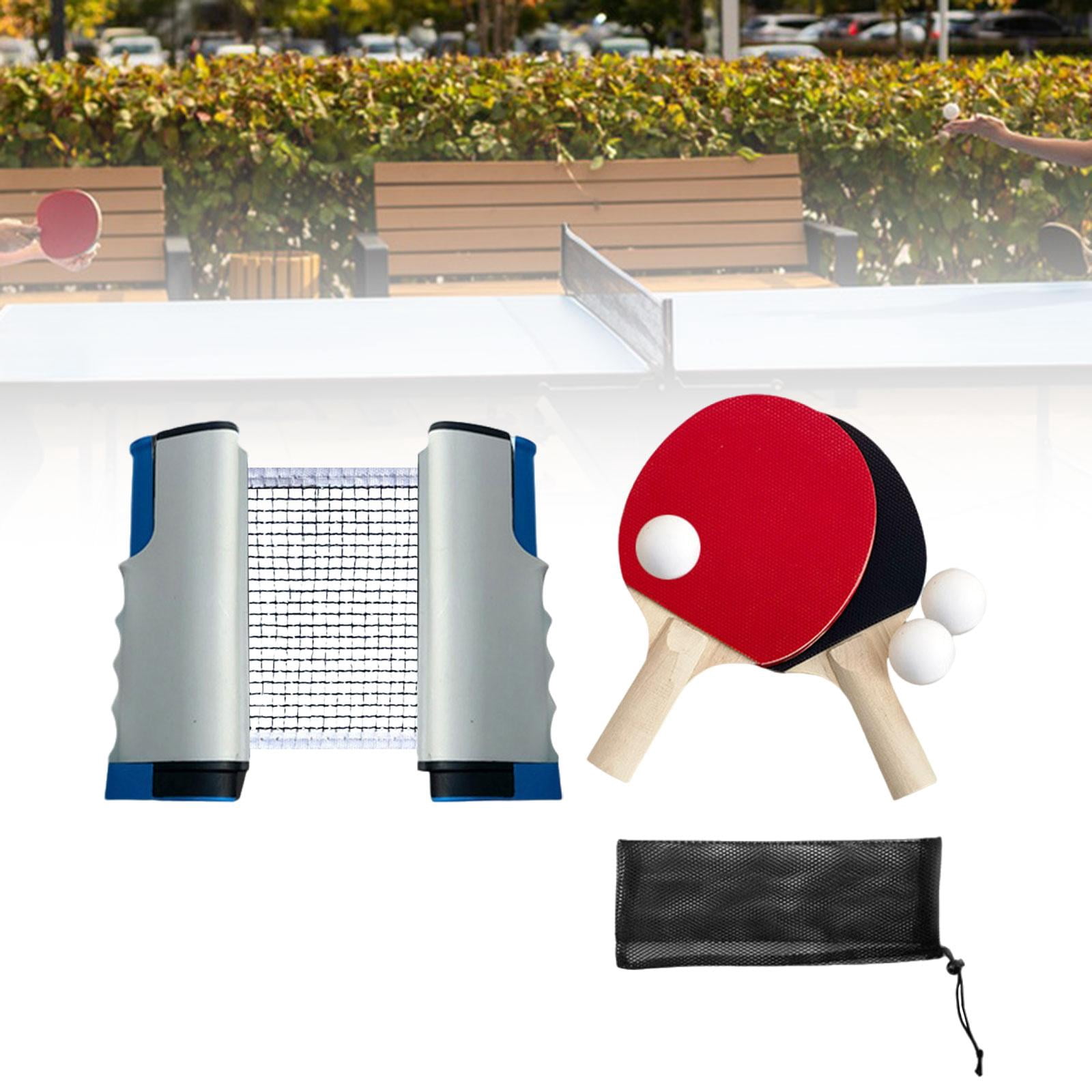 GARENDE Pong Paddles Set Accessories Retractable Net for Home Gym Sports Travel Grey