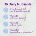 thumbnail image 5 of SmartyPants Organic Toddler Multi & Vegetarian Omega 3 Gummy Vitamins with D3, C & B12 - 45ct, 5 of 11
