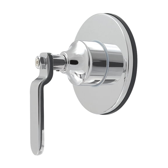 Kingston Brass KS4031KL Whitaker Single-Handle Six-Way Diverter Valve with Round Trim Kit in Polished Chrome