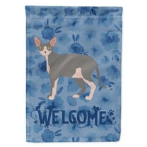 Carolines Treasures CK4991CHF Sphynx 2 Cat Welcome Flag Canvas House Size Large multicolor