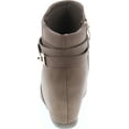 thumbnail image 4 of Static Footwear Cici-9 Womens Comfy Almond Toe Platform Hidden Wedge Ankle Bootie, 4 of 7