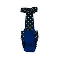 thumbnail image 3 of Barkertime Black Polka Dot on Blue Dog Diaper Overall, 3 of 6