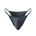 thumbnail image 2 of ylioge Mens Underwear Thongs Trendy Low Rise Solid Color Stretchy G-String Breathable Support Briefs, 2 of 3