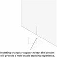 thumbnail image 5 of Clear freestanding Dog gate for Indoor use,Pet Gates for doorways no Drilling,Acrylic Foldable Dog gate for Stairs with Support feet (2 Panel - 40''W x 23''H), 5 of 10