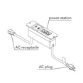 thumbnail image 3 of Raffel Systems 120V(x2) USB-A & USB-C PD Power Station w/ Extension Cord - Black, 3 of 3