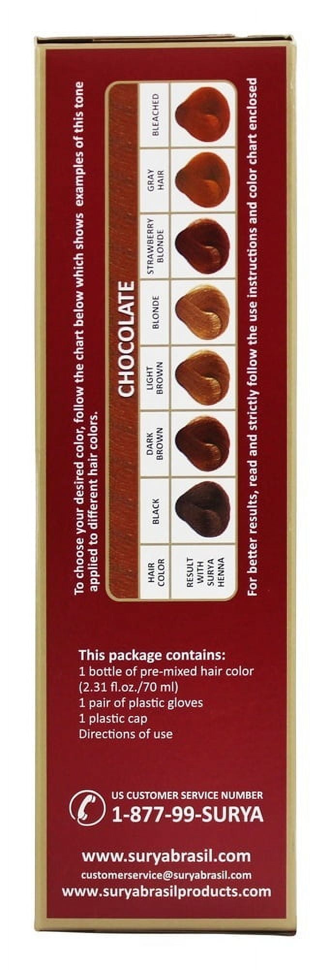 SURYA BRASIL HENNA CREAM HAIR COLOR CHOCOLATE 70ML
