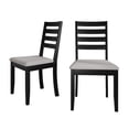 thumbnail image 3 of Castle Place Classic Wooden Dining Chair, Set of 2, Black, 3 of 8