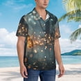 thumbnail image 3 of Fuzoiu Magical Butterfly In Forest Print Hawaiian Shirt for Men, Summer Beach Casual Short Sleeve Button Down Shirts, Men’s Beach Summer Shirts with Pocket,XX-Large, 3 of 7
