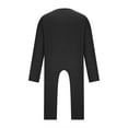 thumbnail image 5 of IROINNID Long Sleeve Cotton Shirt Cozy Long Gown V-Neck Collar Blouse Tops Shirt,Black, 5 of 7