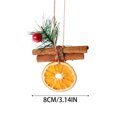 thumbnail image 2 of Adornos navideños Juego de rodajas de naranja con cuerdas para colgar Adornos únicos hechos a mano Lote Árbol de Navidad Vacaciones Granja Decoración rural Interior, 2 of 5