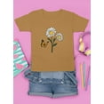 thumbnail image 3 of Butterflies And Daisies. T-Shirt Juniors -Image by Shutterstock,  Large, 3 of 4